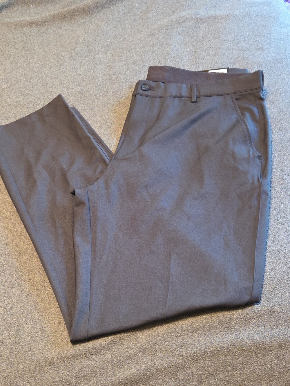 Men's Tailored Black Dress Pants - Sleek Workwear, 40x32